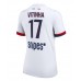 Paris Saint-Germain Vitinha #17 Bortedrakt Dame 2025-26 Korte ermer
